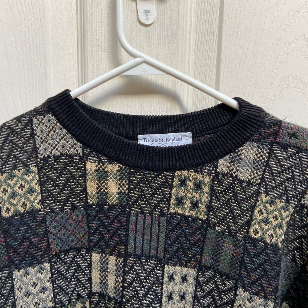 Tricots St.Raphael Multicolored Patterned Long Sl… - image 7